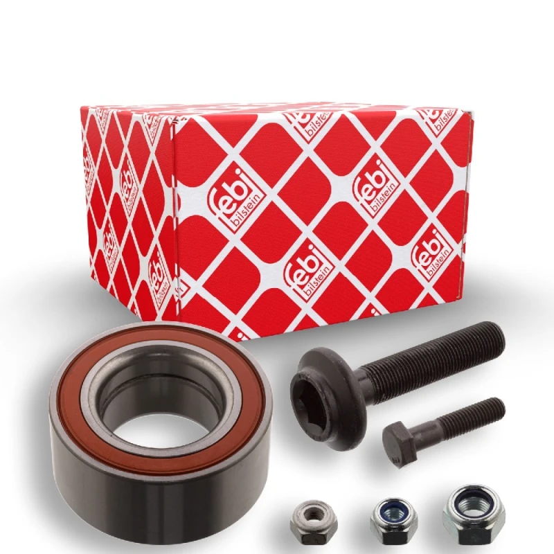 Image of FEBI BILSTEIN 17550 Wheel bearing kit with drive shaft bolt, Front Axle Right, with screw Wheel Bearing Kit (654)