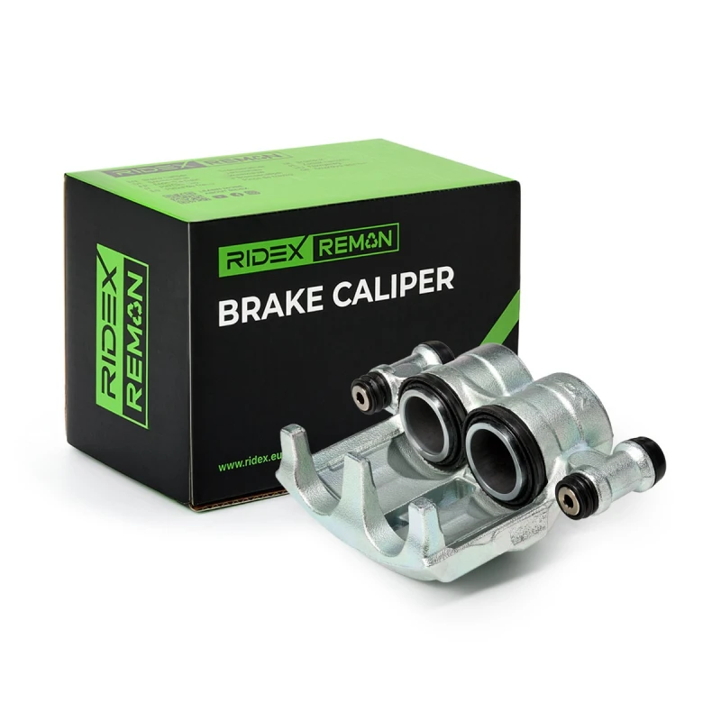 Image of RIDEX REMAN 78B2586R Brake caliper Front Axle Left, without electric motor Grey Cast Iron Brake Caliper (78)