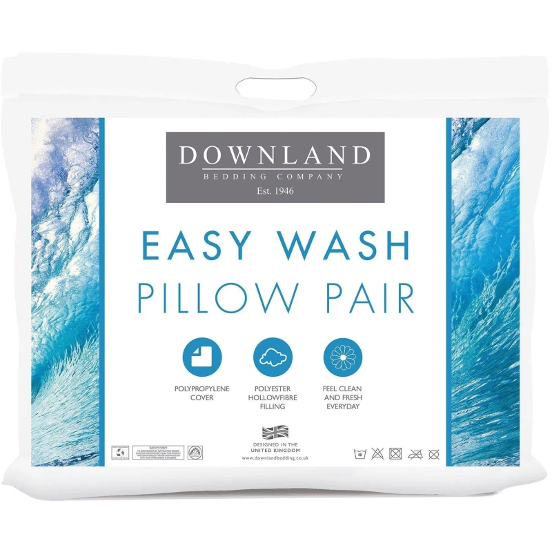 Image of Downland Downland Everyday Essential Pillow Pair & 4 Pack - White White One Size
