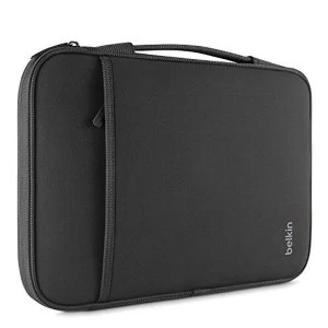 image of Belkin Slim Protective Sleeve with Carry Handle and Zipped Storage for Chromebooks, Netbooks and Laptops Upto 13" - Black