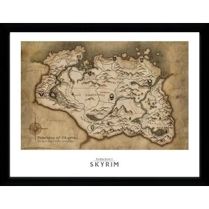 image of Skryim Map Collector Print