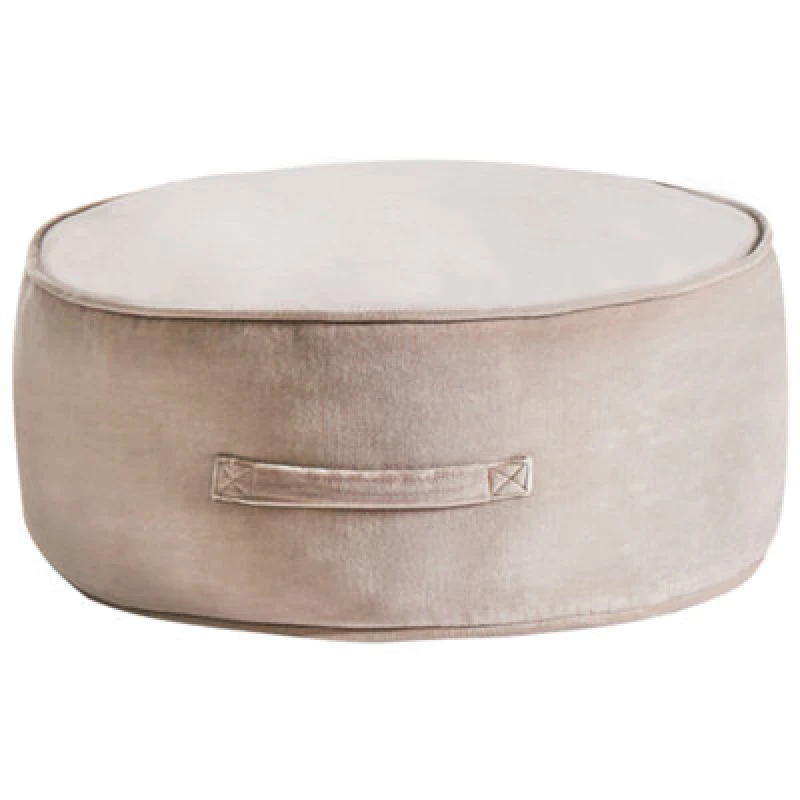 Image of Beliani Pouffe Yulle Velvet Light Brown