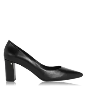 Image of Ted Baker Savana Leather Court Shoes - Black
