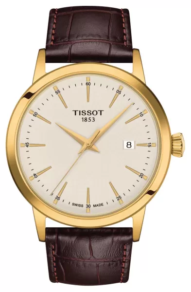 image of Tissot T1294103626100 Mens Classic Dream Ivory Dial Watch