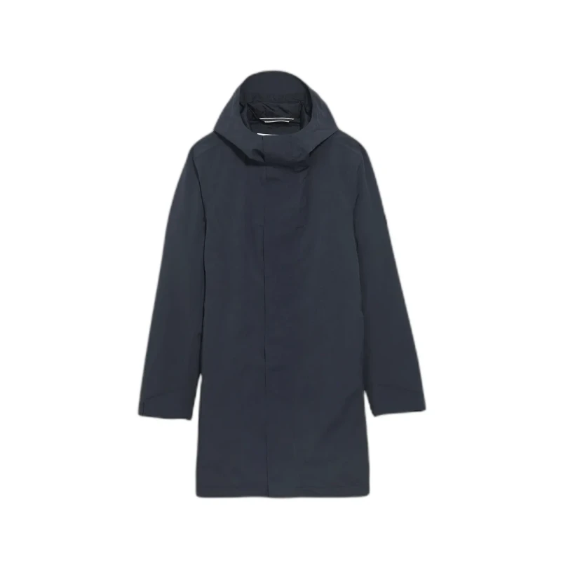 Image of Aigle Long parka with hood Aigle MTD Bleu Male M