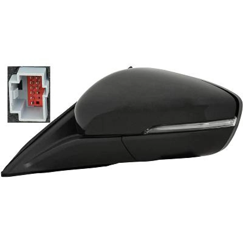 Image of DIEDERICHS 1530029 Wing mirror Left, Complete Mirror, primed Outside Mirror (50)