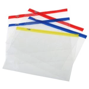 Ryman A4 Zip Bags - Pack of 5