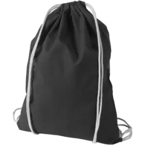 Image of Bullet Oregon Cotton Premium Rucksack (Pack Of 2) (44 x 33 cm) (Solid Black)