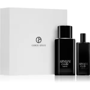 image of Armani Code Parfum gift set for men