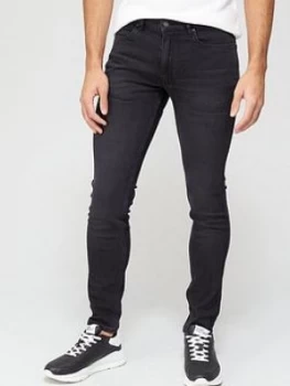 Image of Hugo Boss 734 Extra Slim Jeans Charcoal Size 34 Men