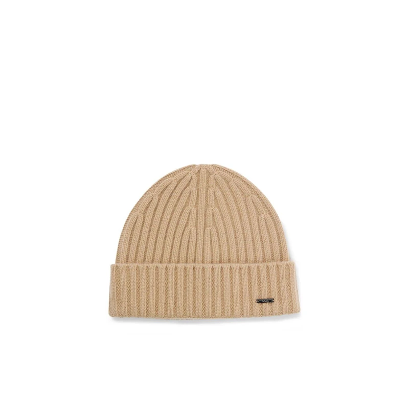 Image of Boss Mens Lino Flat Cap Beige male Mens