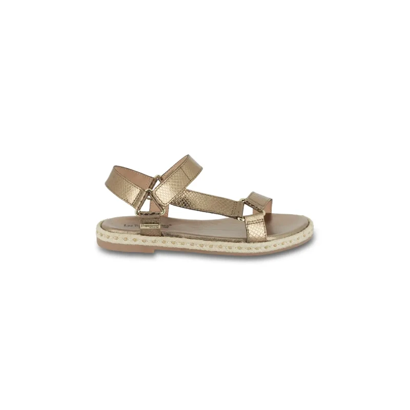 Image of LES TROPEZIENNES PAR M.BELARBI Hipsnake Leather Sandals bronze Women 36 (3.5);37 (4);38 (5);39 (5.5 to 6);40 (6.5);41 (7)