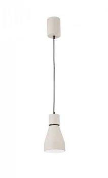 image of Ceiling Pendant Small 11cm Round 1 x E27, Matt White