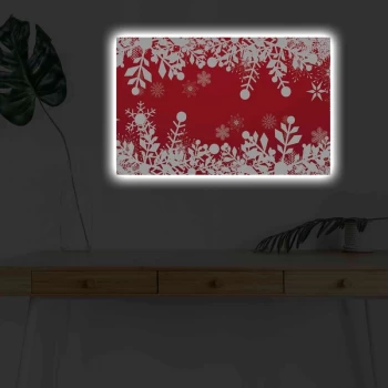 Image of 4570KARDACT - 001 Multicolor Decorative LED Lighted Canvas Painting