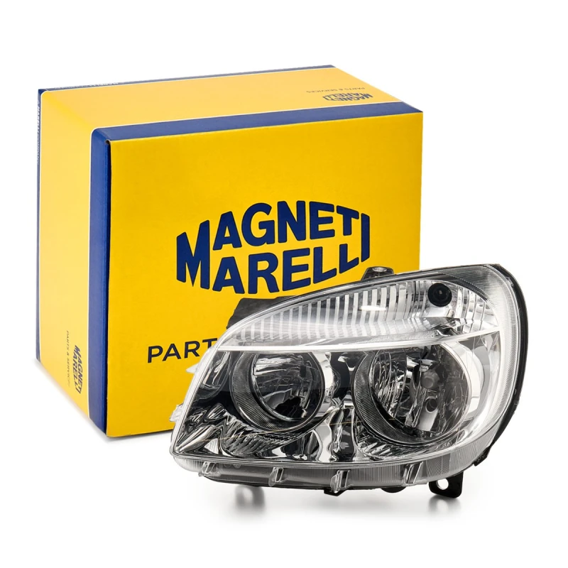 Image of MAGNETI MARELLI 712436801110 Headlights Right, with motor for headlamp levelling, Halogen Headlight (259)
