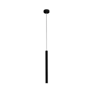 Image of Loya Integrated LED Pendant Ceiling Light, Black, 450lm 3000K