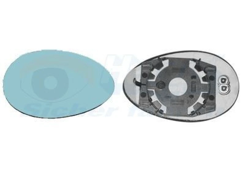 Image of VAN WEZEL Wing mirror glass VAN WEZEL 0156838