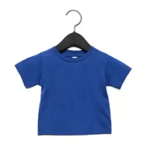 Bella + Canvas Baby Crew Neck T-Shirt (3-6 Months) (True Royal)