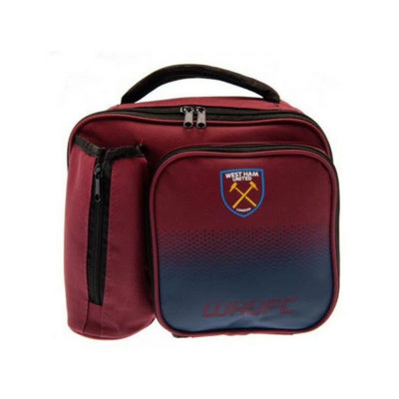 Image of West Ham United FC Fade Lunch Bag Red unisex
