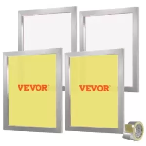 image of VEVOR Screen Printing Kit, 4 Pieces Aluminum Silk Screen Printing Frames, 20x24inch Silk Screen Printing Frame with 355 Count Mesh, High Tension Nylon