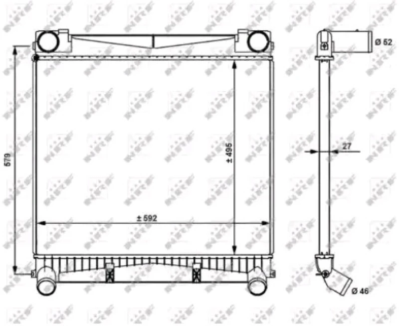 Image of NRF 30911 Intercooler Intercooler,charger (468)