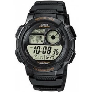 Image of Digital World Time Illuminator Watch Black