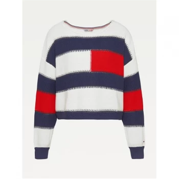 image of Tommy Jeans Stripe Knit Jumper - MULTI YAP