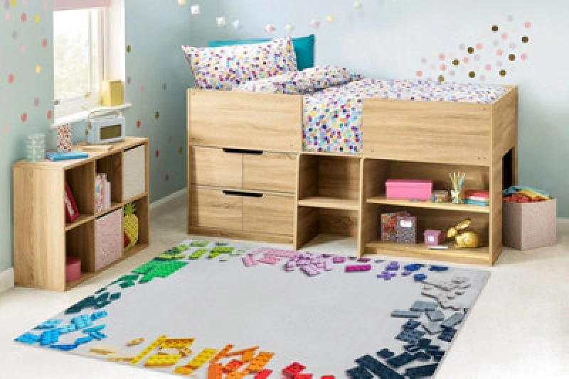 Image of RugsX Bambino Rug in Grey Size: 160cm x 220cm Grey Unisex 160cm x 220 cm