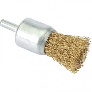 Image of Draper Flat Top Decarbonising Wire Brush 26mm 6mm Shank