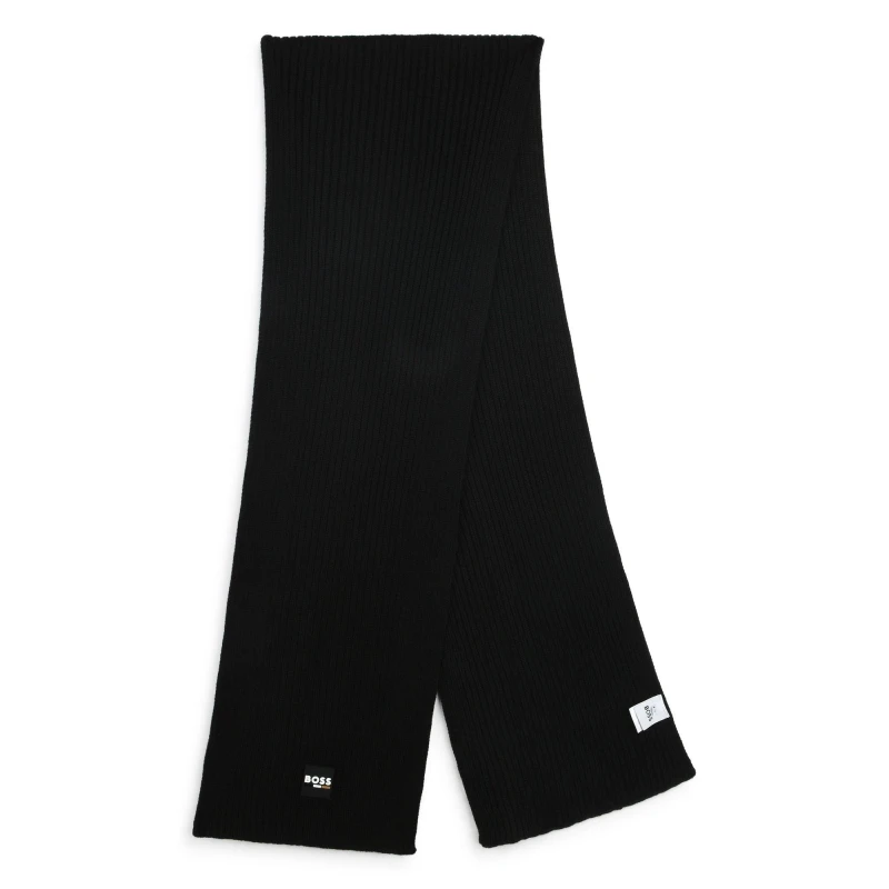 Image of Boss Boss Lgo Scarf - Black XS - S