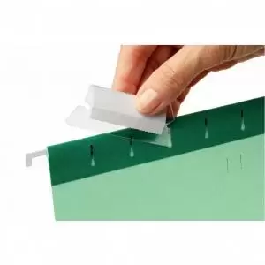 Image of Esselte Classic Label Holders 50mm - Transparent Pack of 25 - Outer