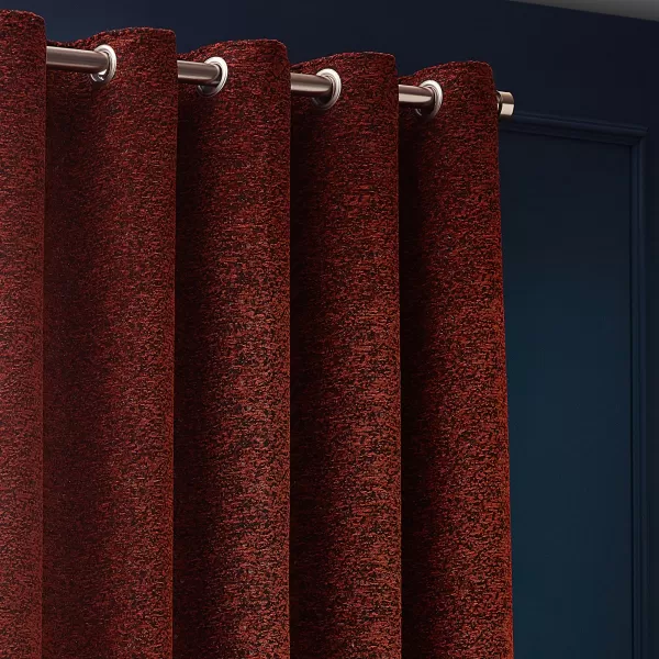 Image of Galaxy Room Darkening Eyelet Curtains Copper, Copper / 168 x 137cm