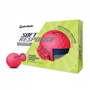 Image of TaylorMade Soft Response Golf Balls - Red