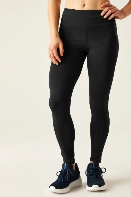 Image of Dare 2b Womens Influential II' Lightweight Leggings in Jet Black Size: 18 Jet Black Female 18