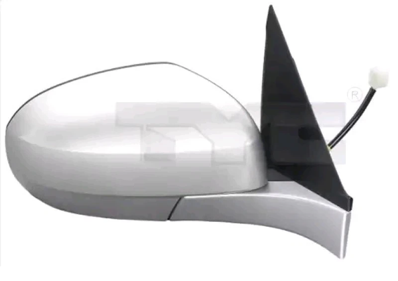 Image of TYC 335-0117 Wing mirror Right, Heatable, primed, Black Outside Mirror (50)