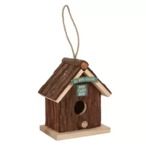 image of Wood Bark Bird House