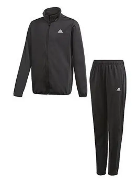 image of adidas 3-Stripes Zip Tracksuit - Size 11 - 12 Years