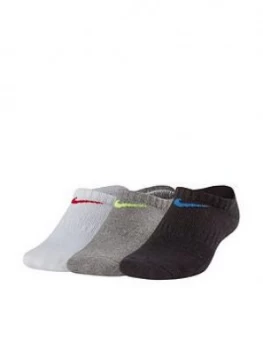Image of Nike Childrens Pack of 3 Everyday Socks - Multi Size M 5-8