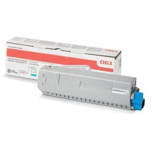 image of OKI 46861307 Cyan Laser Toner Ink Cartridge