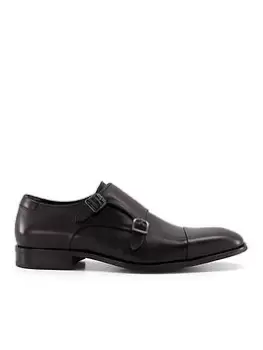 image of Dune London Schemer Monk Shoes - Black, Size 12, Men