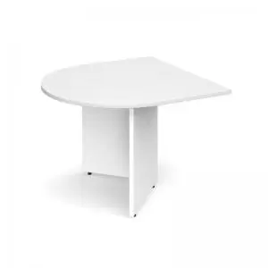 image of Arrow head leg radial extension table 1000mm x 1000mm - white