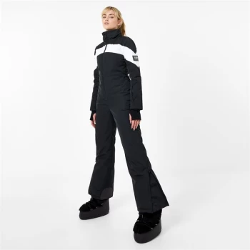 Jack Wills Quilted Ski Suit - Black