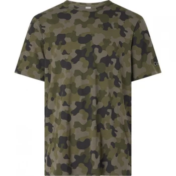 Image of Calvin Klein Galvin T Shirt - Camo Army Green