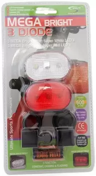 MegaBright Twin LED Cycle Light Set SLS005S SPORT DIRECT