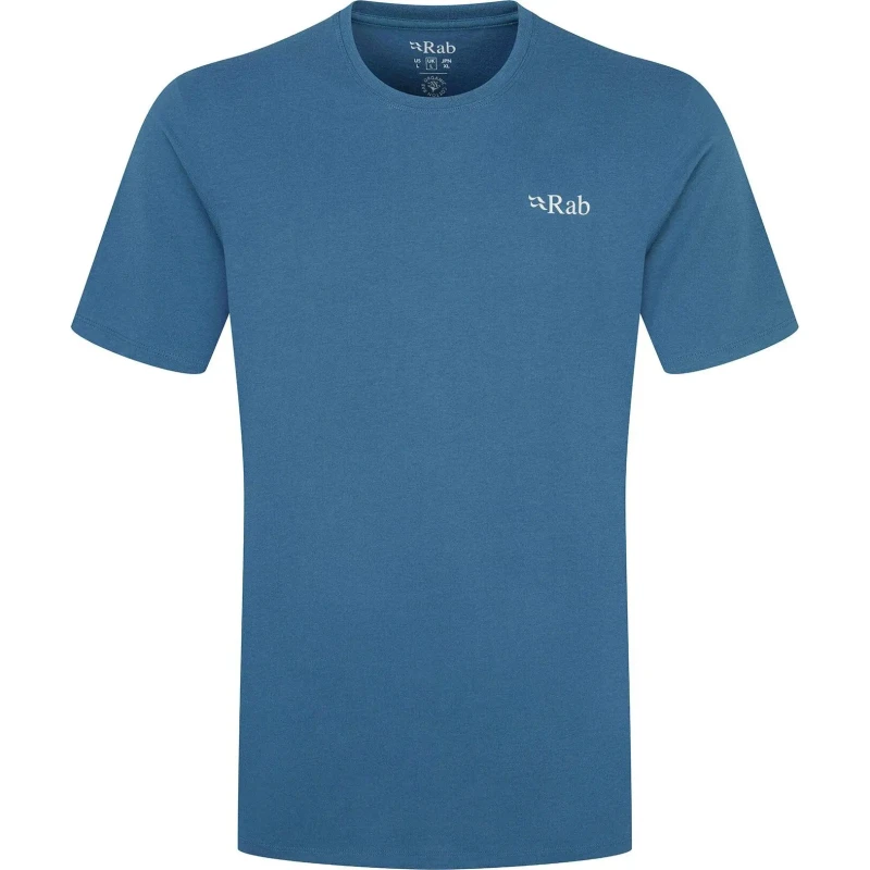 Image of T-Shirt Rab Stance Peak Bleu Male M