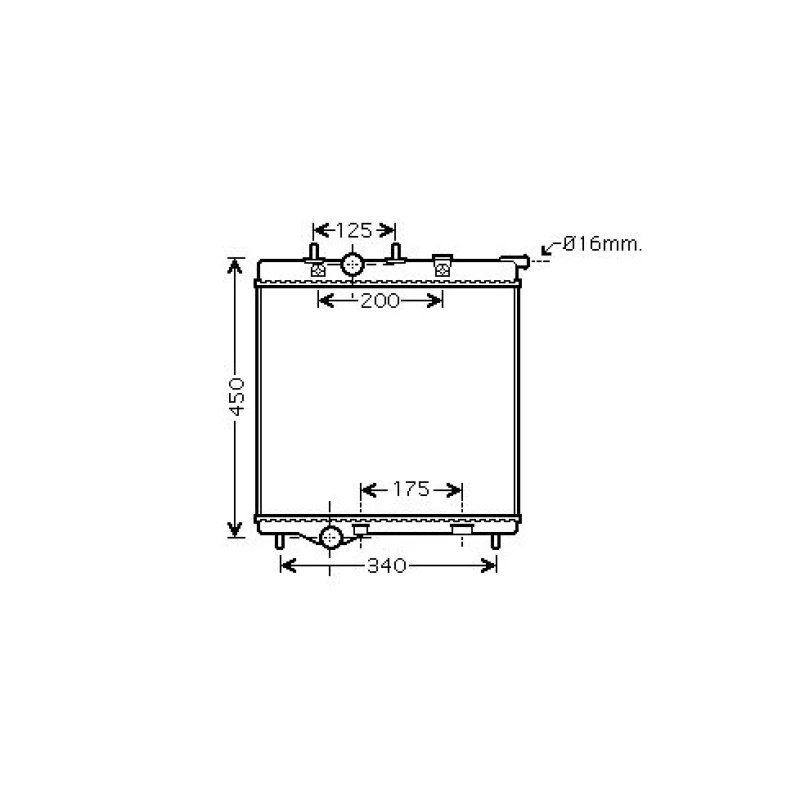 Image of Engine radiator DIEDERICHS DCM2808