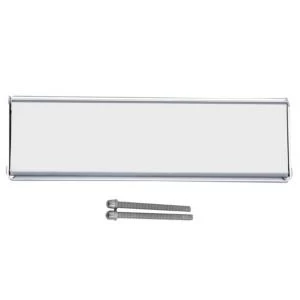 Image of BQ Silver Chrome Effect Letter Plate H76mm W250mm
