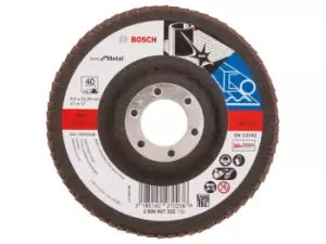 Image of Bosch 2608607322 115mm x 22mm x G40 Flap Disc X571 Straight