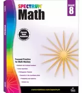 Image of spectrum math workbook grade 8