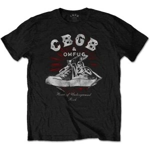 image of CBGB - Converse Unisex Large T-Shirt - Black